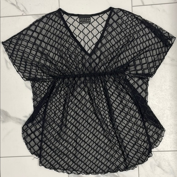 Jordan Taylor Black Mesh BeachCoverup Size XS /S - Picture 6 of 6
